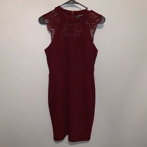Burgundy  Dress